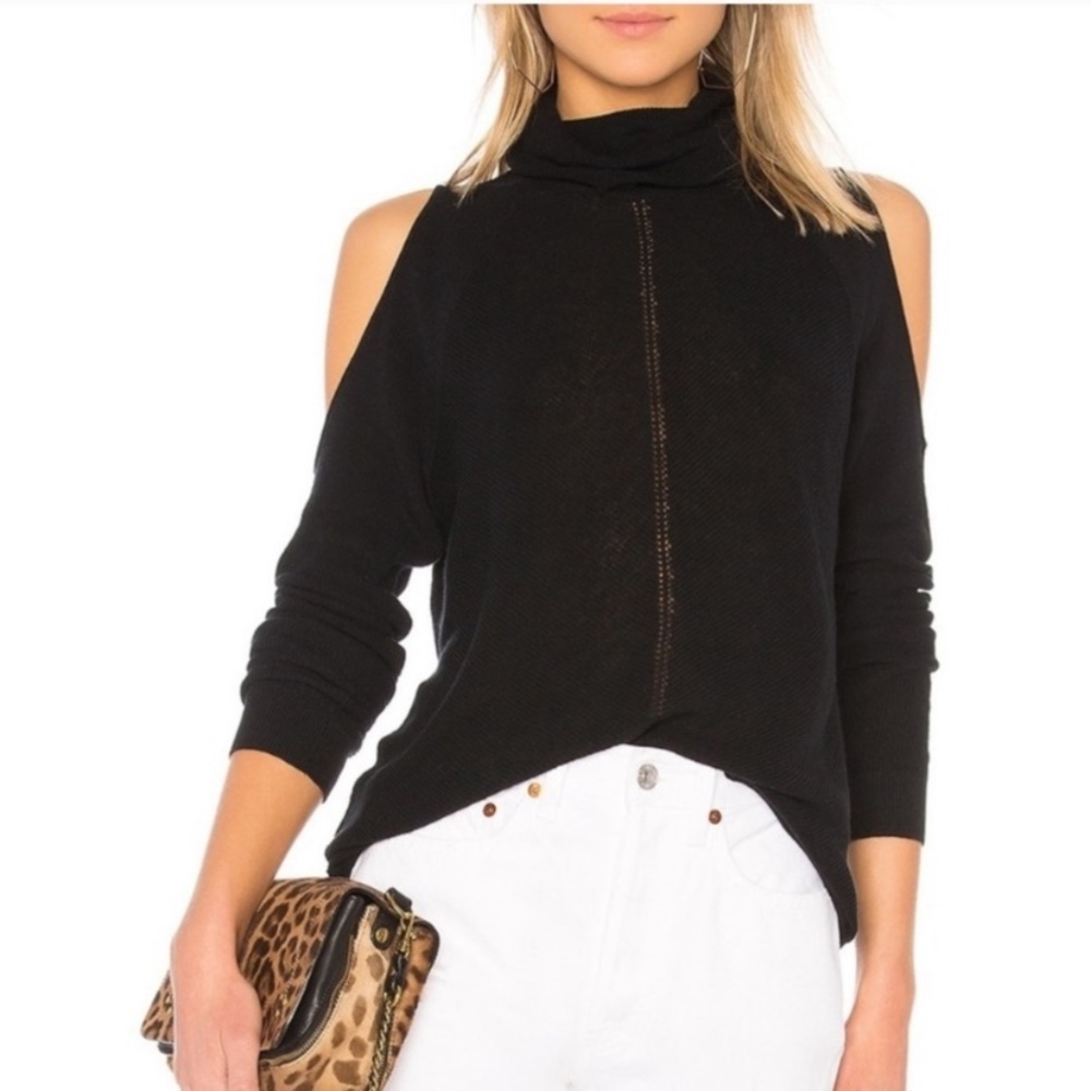 BCBG Cold Shoulder Tutleneck
